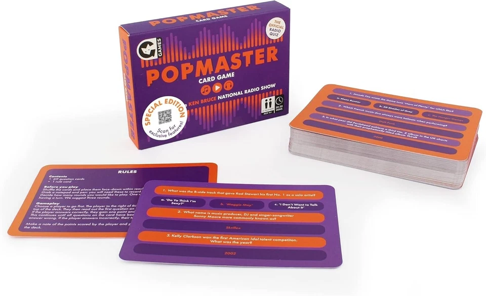 Popmaster Card Game | Music Trivia Quiz Questions | Based On Hit Radio Show - Image 3 of 4
