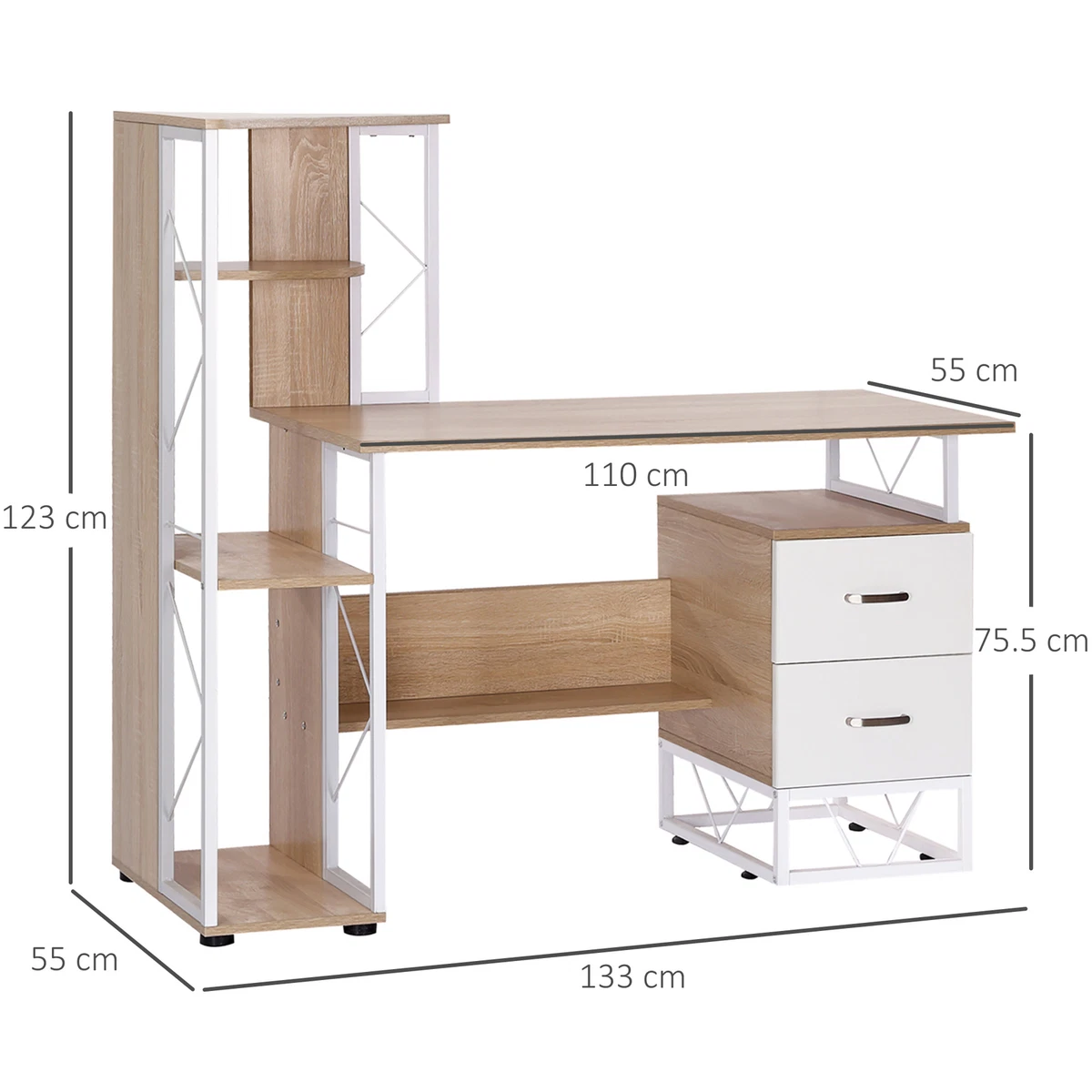 Multi level cheap computer desk