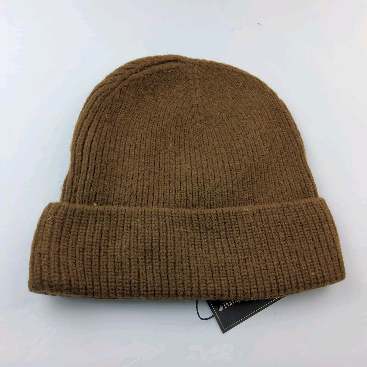 Polo Ralph Lauren 100% Wool Knit Hat Beanie Brown | eBay