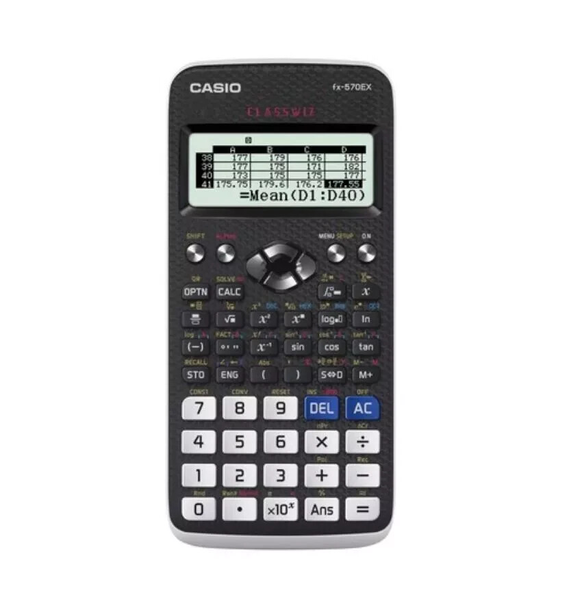 Casio Scientific Calculator FX-570EX - Genuine Black with Advanced