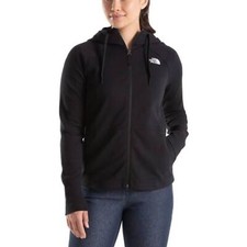 The North Face Women s Black Fleece Long Sleeve Full Zip LS Hoodie Size S