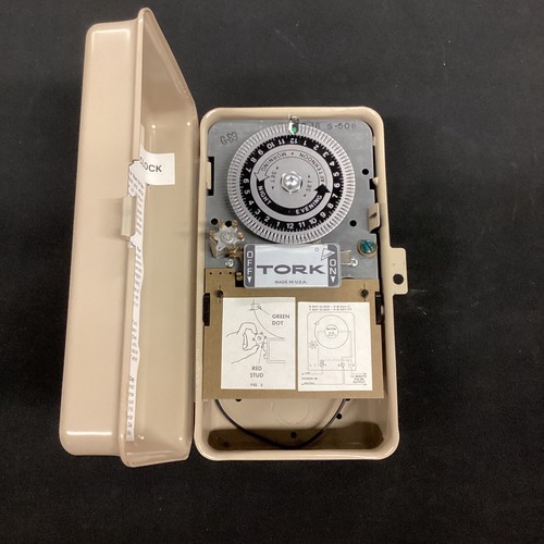 Tork Electromechanical Timer 24 hr Time Clock S500-LH | eBay