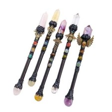 1PC Witch Crystal Scepter - Quartz Magic Wand for Witchcraft