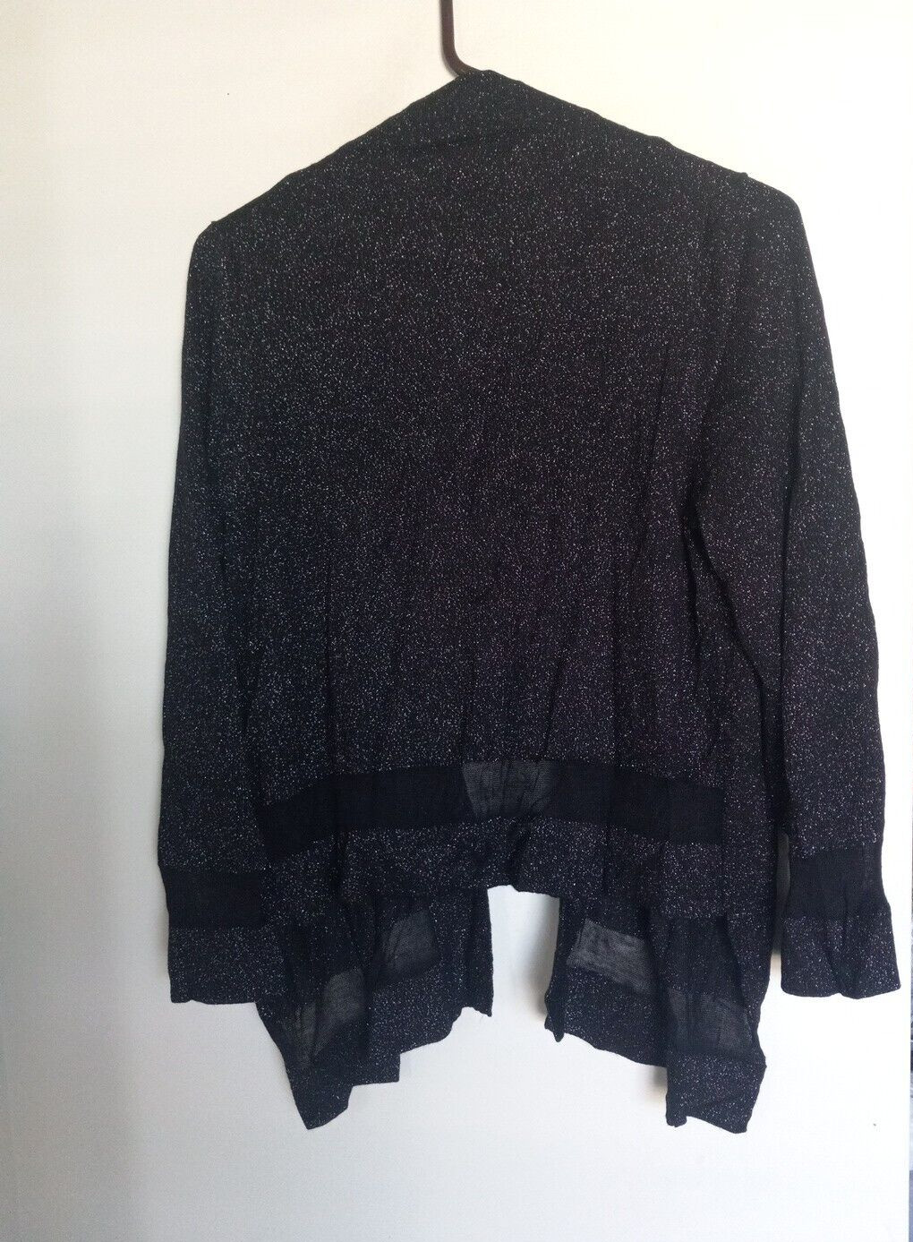 Grace Elements Black Silver Metallic  Open Cardig… - image 4