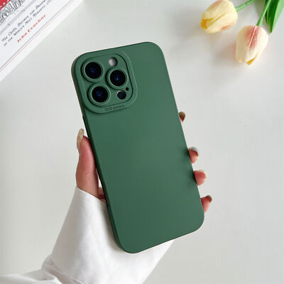 Shockproof Liquid Silicone Soft Slim Case For Apple iPhone 17 15 Pro Max 16 Plus