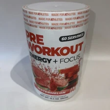 About Time Preworkout Energy + Focus  Watermelon 60 Serving Gluten-Free 12/2025