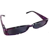 Mad Plaid Sunglass Readers W/ Coordinated Case Chic Plaid Pattern Eggplant +2.0 Mad Plaid Sunglass Readers W/ Coordinated Case Chic Plaid Pattern Eggplant +2.0