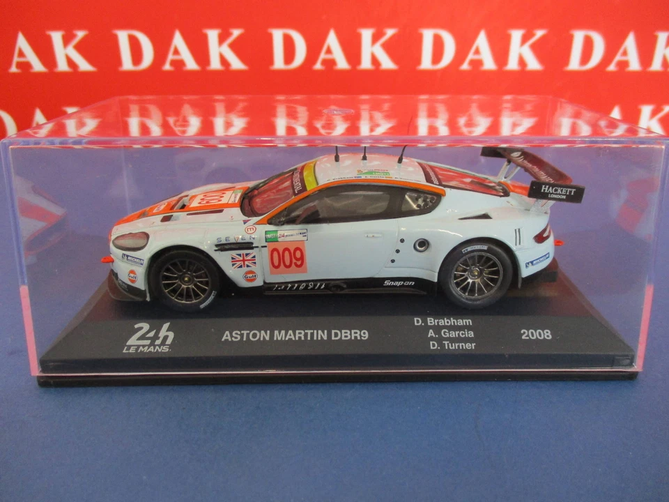 Die cast 1/43 Modellino Auto Aston Martin DBR9 Gulf 24H Le Mans 2008 D. Brabham - Immagine 4 di 4