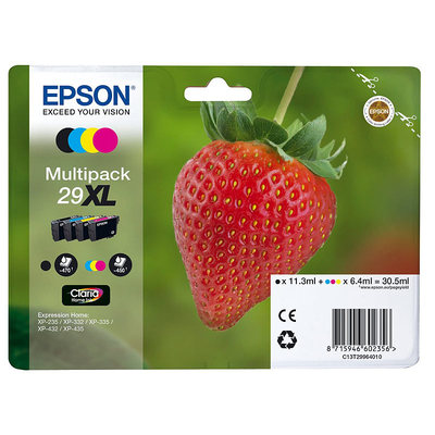 Epson Original Tintenpatronen Multipack 29XL (T2996), BK/C/M/Y