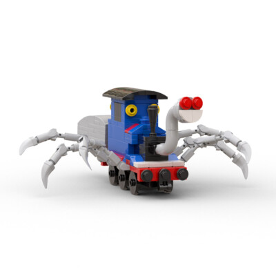 Small Train Model with Spider Feet 198 Pieces from Horror Video Game MOC Build