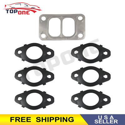 1Set Exhaust Manifold Gasket Kit 1045986 Fits 1998.05-07 5.9L 24 Valve ...