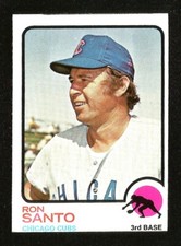 1973 Topps SET BREAK #115 RON SANTO NRMINT HOF CHICAGO CUBS (SB2)