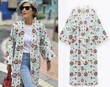 ZARA EDIZIONE LIMITATA KIMONO JACKET MANTEL STICKEREI RICAMATO JACKET COAT BELT