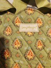 Longaberger Handbag Tan with Design, nice to use with Jeans or everyday outing