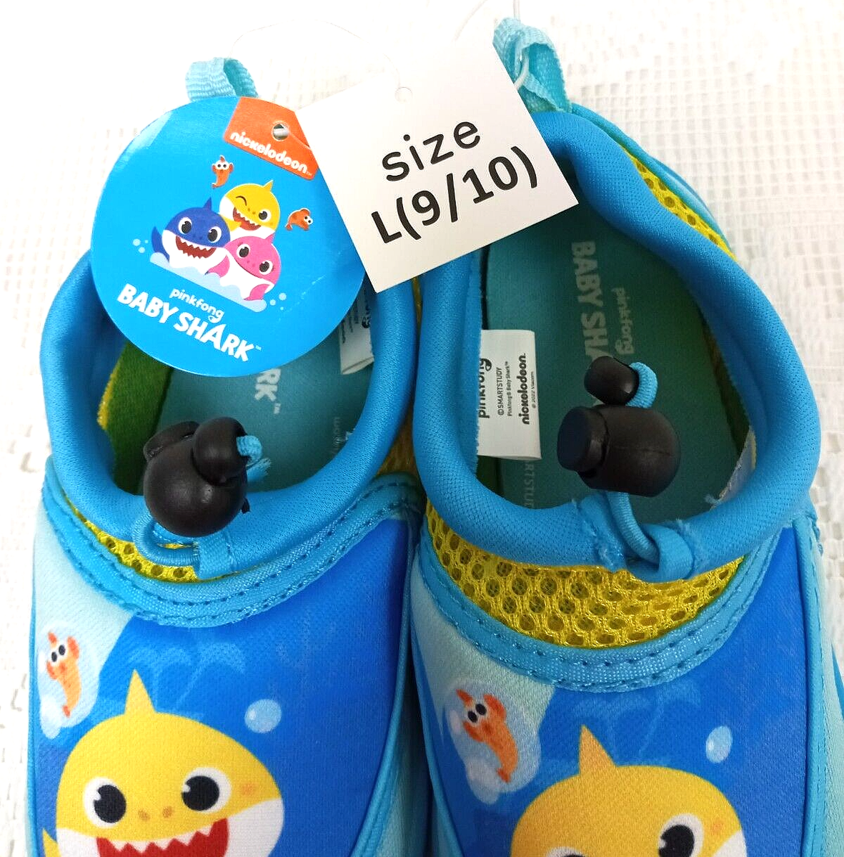 Nickelodeon Pinkfong BABY SHARK WATER SHOES Toddler 9/10 BOYS