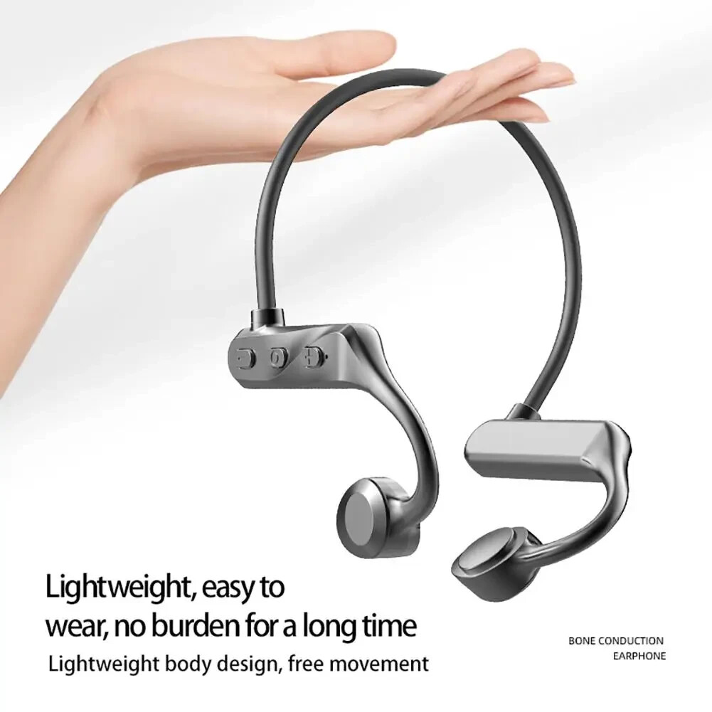 Casque Bluetooth sans fil noir avec micro HQ et kit mains libres étanche
