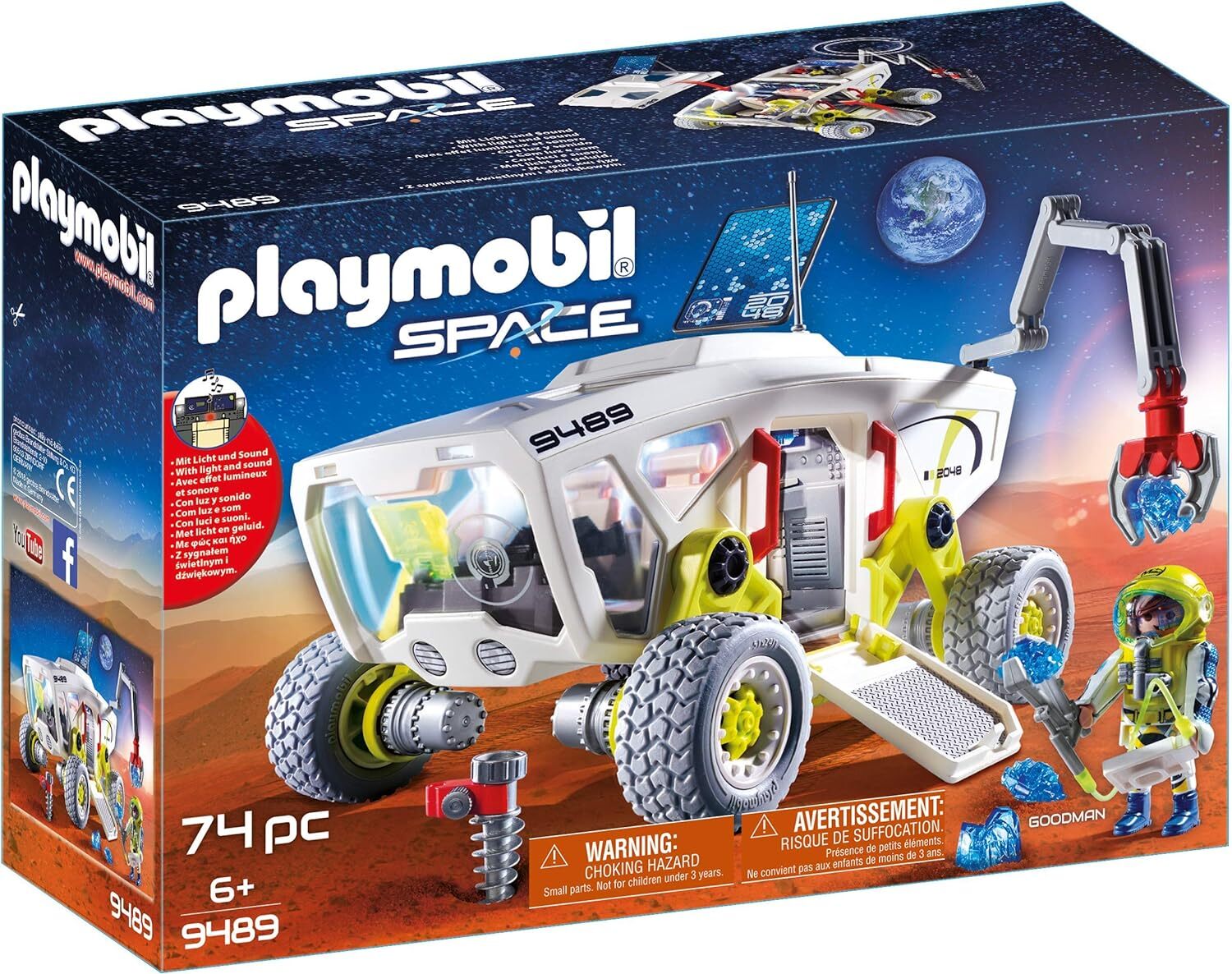 PLAYMOBIL Space 9489, Mezzo di esplorazione su Marte, dai 6 Anni