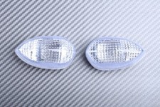 Caches Clignotants Arrière G&D + LED Clairs Pour YAMAHA T110C CRYPTON 2010-2014