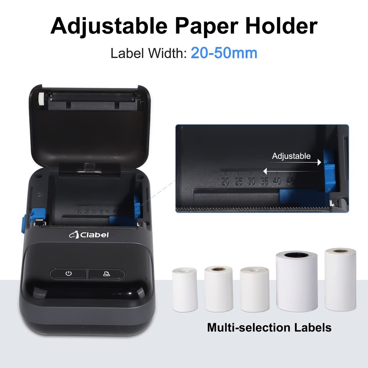 CLABEL 221B Bluetooth labelprinter, zelfklevend, mini-thermo CLABEL 221B Bluetooth labelprinter, zelfklevend, mini-thermo