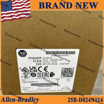 Allen-Bradley 25B-D024N114 Ser A PowerFlex 525 AC Drive New Factory Sealed