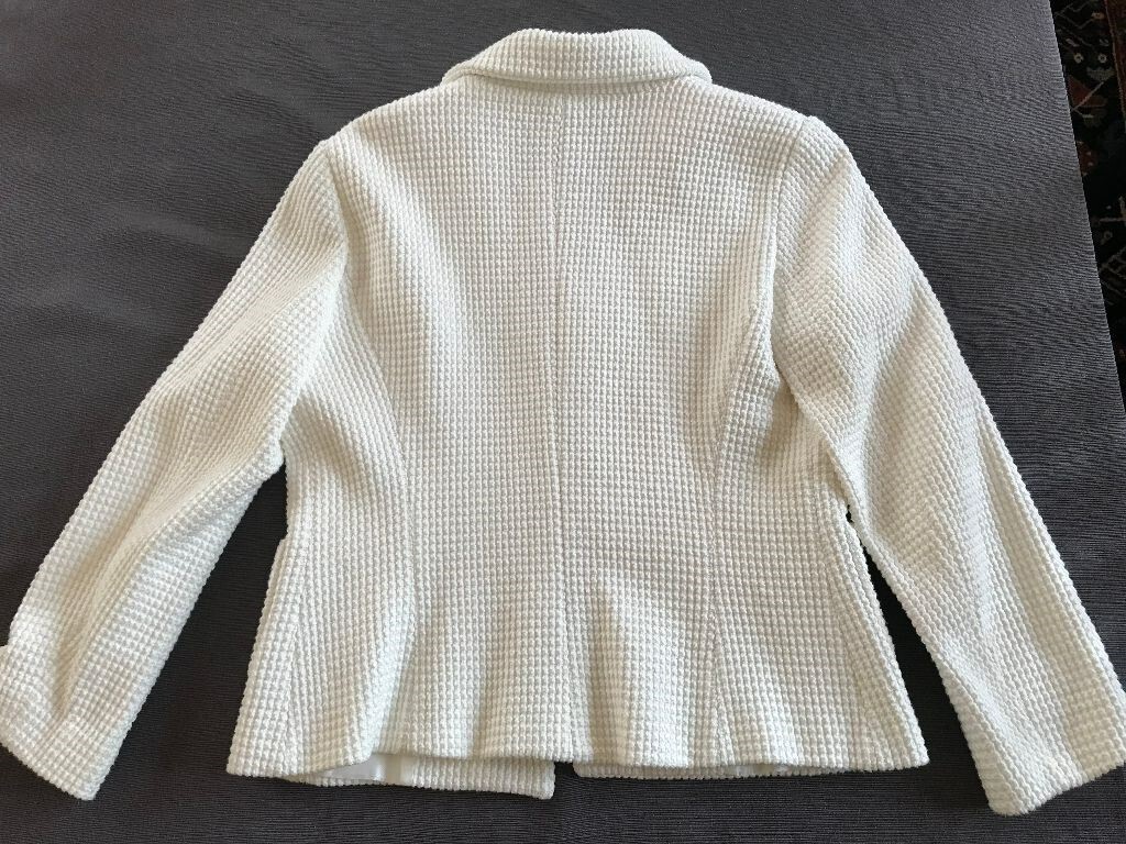 Zara Basic Ladies White Jacket - Large - image 2