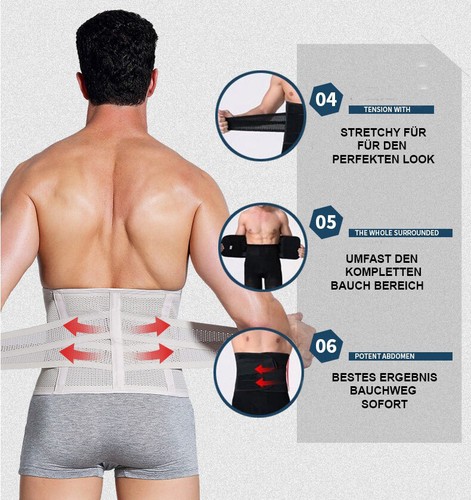Bauchweggürtel & Taillenformer | Sport-Mieder Für Training & Alltag | Schwarz