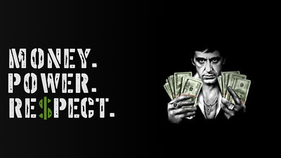 Scarface Money Power Respect Tony Montana Banner 5x3 Feet