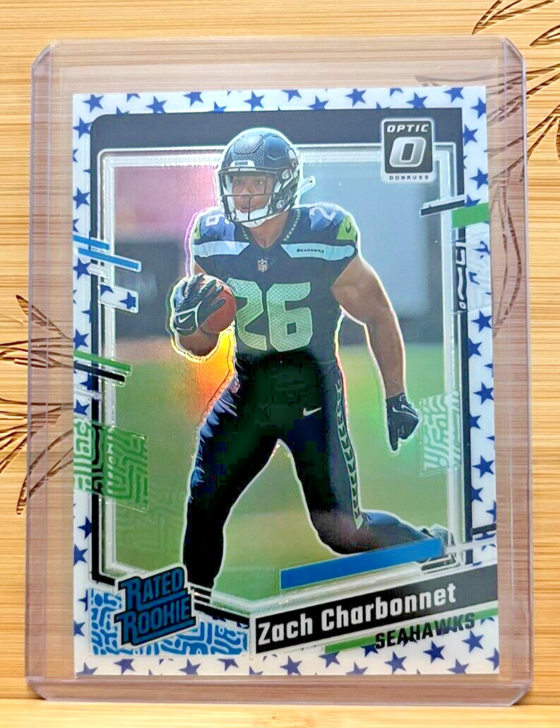 Zach Charbonnet - 2023 Panini Donruss Optic - Rated Rookie STARS PRIZM #294 (RC)