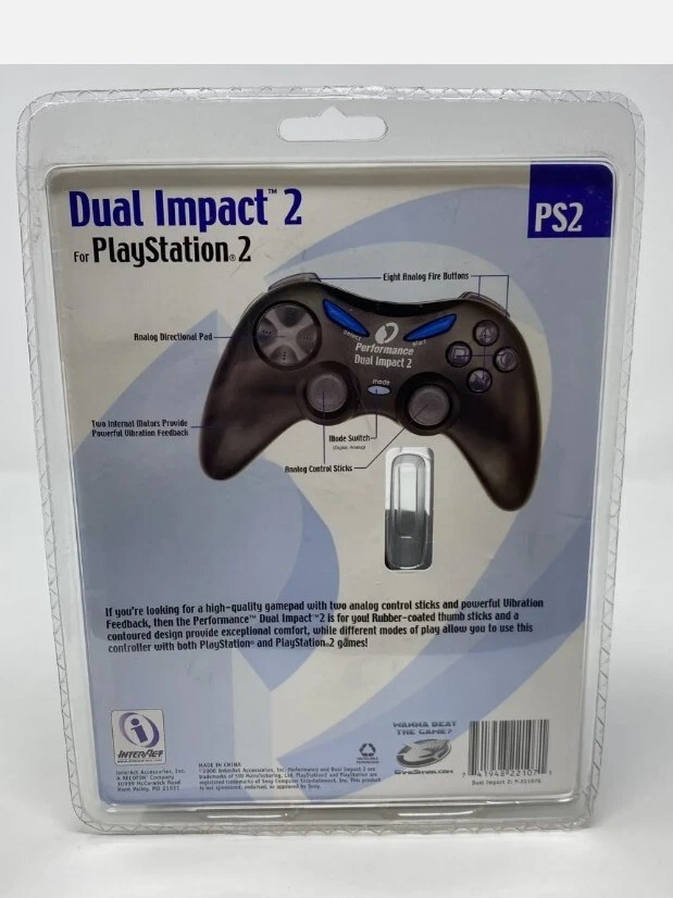BRAND NEW SEALED InterAct Performance Dual Impact 2 PlayStation 2 PS2 Controller - Image 3 of 4