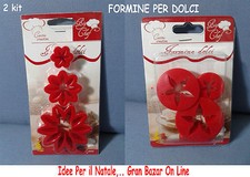 NATALE FORMINE PER DOLCI STELLE GHIRLANDE 2 KIT DECORAZIONE CAKE DESIGN CASA