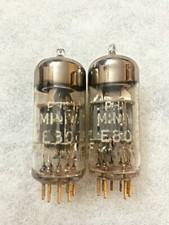 Philips Miniwatt E80CF 6U8 6BL8 ECF82 ECF80 Gold Pins Pinched Waist NOS getestet
