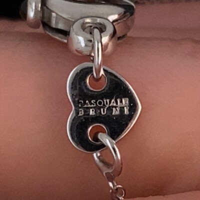 PASQUALE BRUNI 18k White Gold 1.75Ctw Diamond & Amethyst Cross