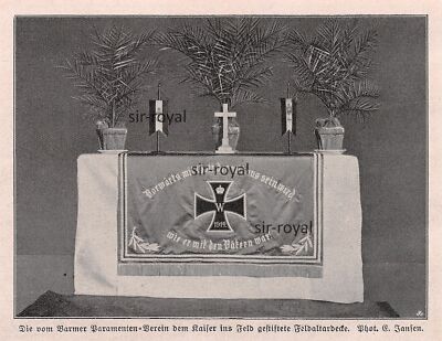 Barmer Paramenten Club - Field Age Corner - WW1 - 1915 - Histo. Intake ~13x10cm