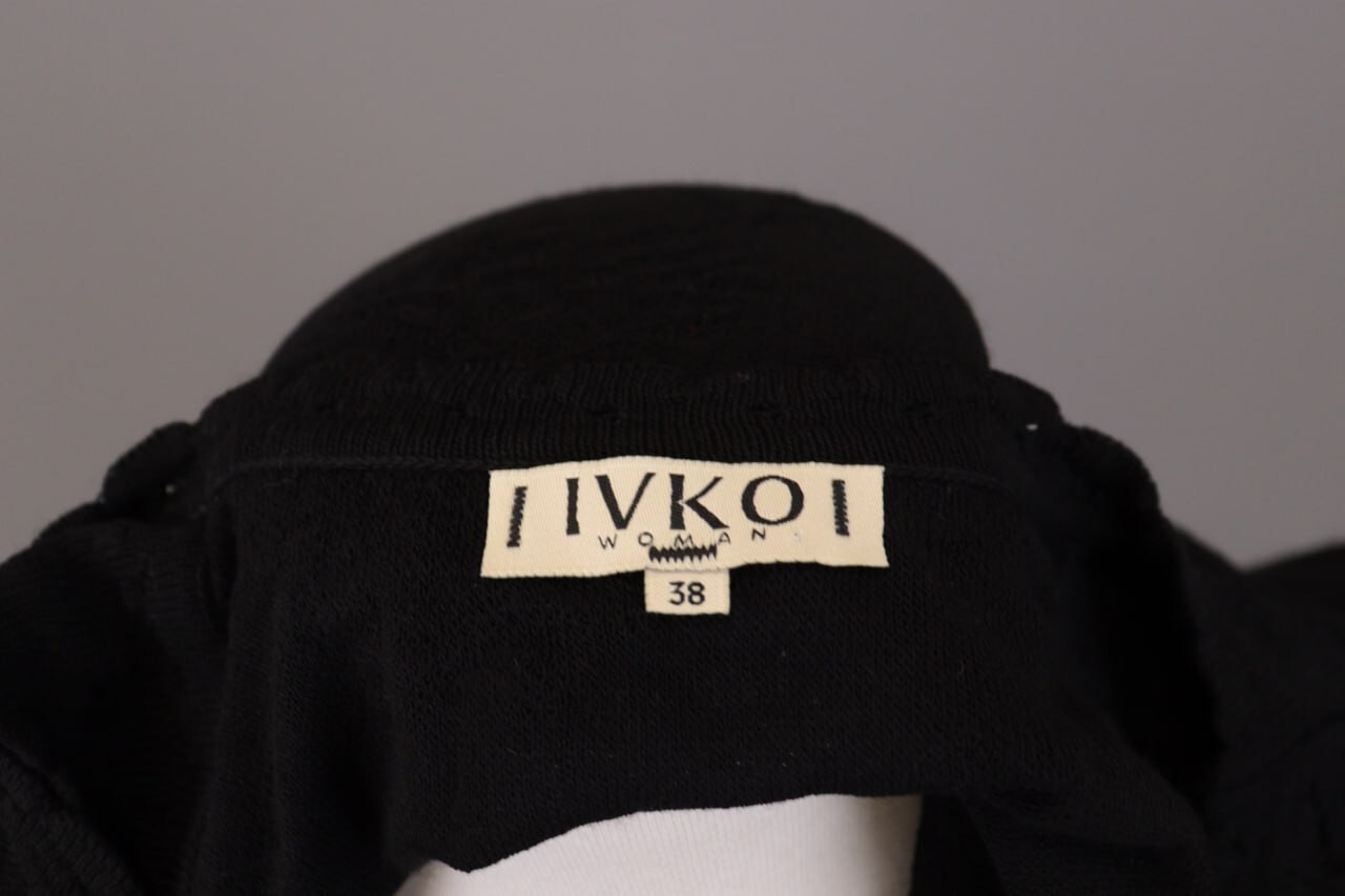 IVKO Sleevless Pullover Structure Pattern Black S… - image 10