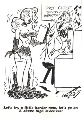 CABARET COMICS 100PG TPB: BILL WENZEL, RAYON, FRANK BEAVEN GOOD GIRL ART, NM-