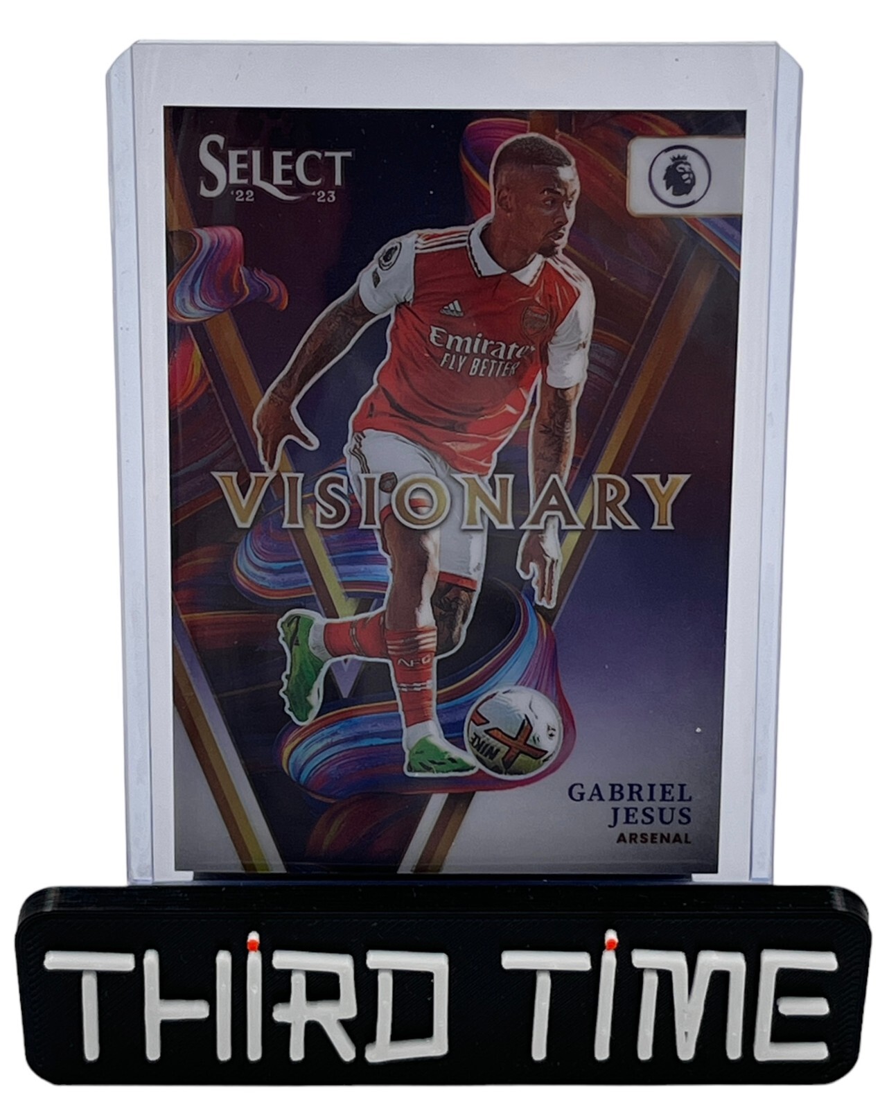 2022-23 Panini Select EPL GABRIEL JESUS VISIONARY PRIZM CASE HIT Arsenal SSP