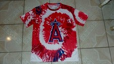 Los Angeles Angels Draft Kings Baseball Shirt Tie-Dye Jersey XL