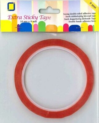Extra Sticky Tape 10 mtr x 9 mm doppelseitiges Klebeband extra stark transparent