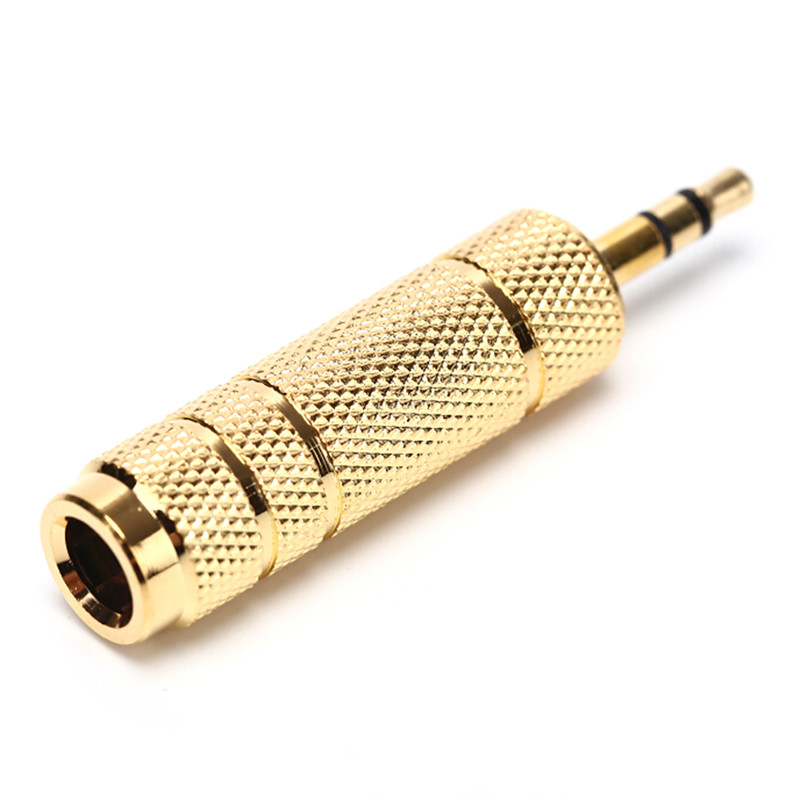 3.5mm Male To 6.35mm Female Stereo Audio Plug Headphone Jack Adapter