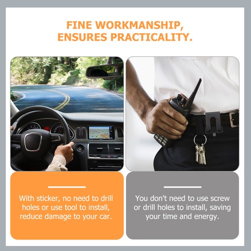 2 Pcs Car Radio Hook Child Hand Microphone Clip Metal Holder - Zdjęcie 2 z 12