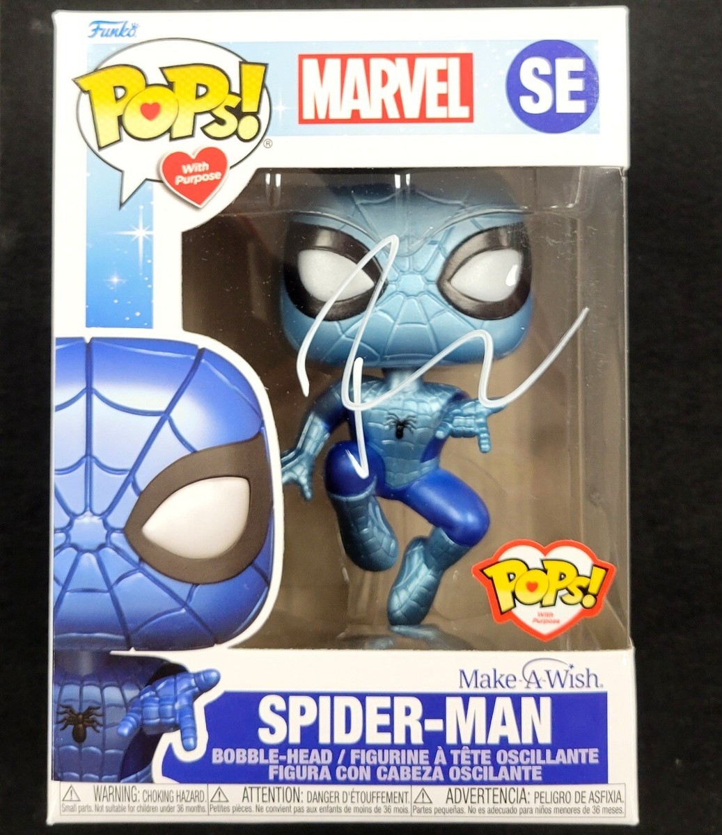 Tobey Maguire signed Spider-Man Make-a-Wish Funko Pop autograph