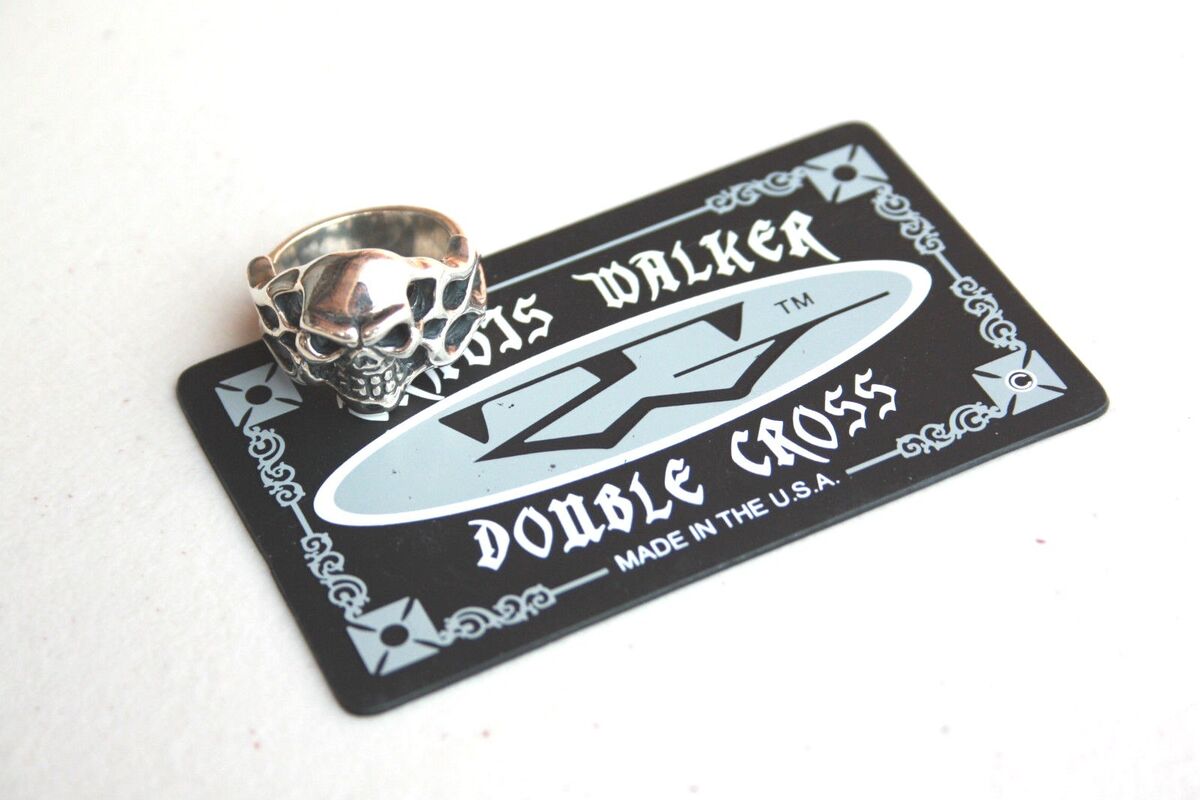 NEW 100% AUTH TRAVIS WALKER DOUBLE CROSS 925 SILVER Flamed NEW 100% AUTH TRAVIS WALKER DOUBLE CROSS 925 SILVER Flamed