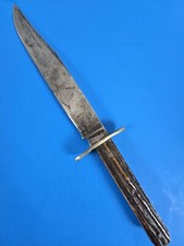 Antique Joseph Rogers & Sons Bowie Knife Fixed Blade Dagger 1800's