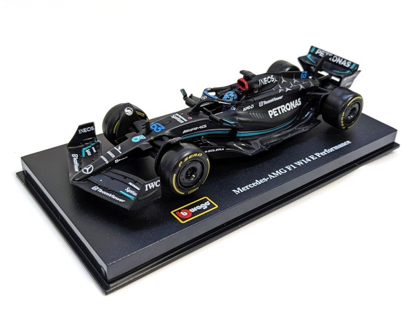 Bburago Modellauto F1 Mercedes Amg W14 23 63 Russel Mit Helm MaßStab 1:43-image