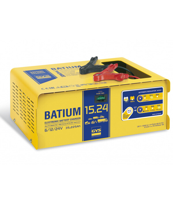 Chargeur BATIUM 15-24 GYS pour batteries de 6V à 24V et 35-225Ah