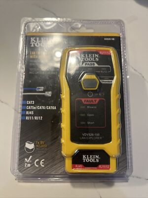 Klein Tools VDV526-100 Network Cable Tester, LAN Explorer Data Tester w/ Remote