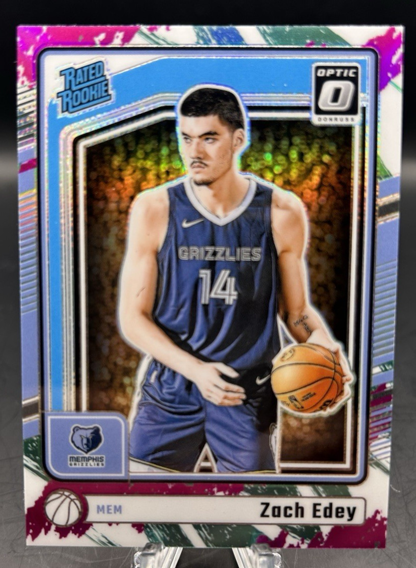 2024-25 Panini Donruss Optic Zach Edey #288 RC Rated Rookie Jazz SP Grizzlies