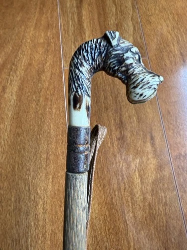 Vintage Scottie Scottish Terrier Molded 15” Shoe Horn Top ONLY Decor Display