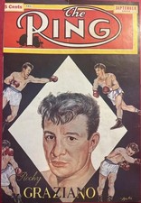 ROCKY GRAZIANO Cover Art 1949 by Stanley Weston BOXING Sport American History