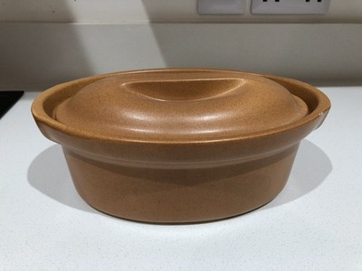 EMILE HENRY AUFLAUFFORM Steingut GRÖSSE 4 MADE IN FRANCE kleiner Chip am Rand